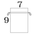純色紗袋 7 x 9 cm